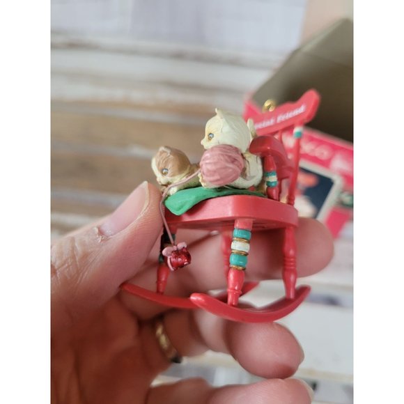 Enesco purr-fect pals cat kitten special friend ornament 1990 vintage - Picture 4 of 8